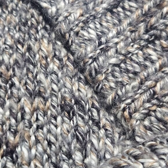 Trouvé Women’s Cropped Sweater Gray Zip M Minimalist Academia Espressocore - Picture 4 of 12